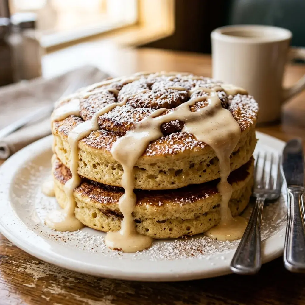 Denny's Cinnamon Roll Pancakes