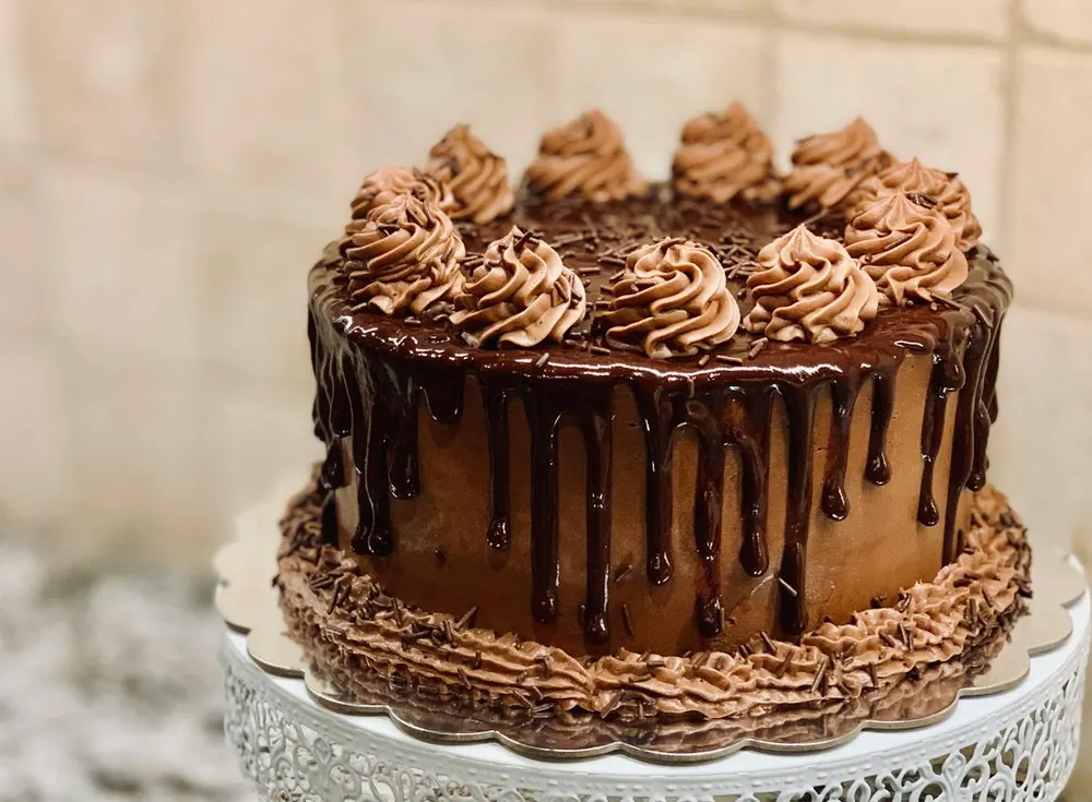 Denny's open on Thanksgiving 2026 chocolate cake dessert on a diner table